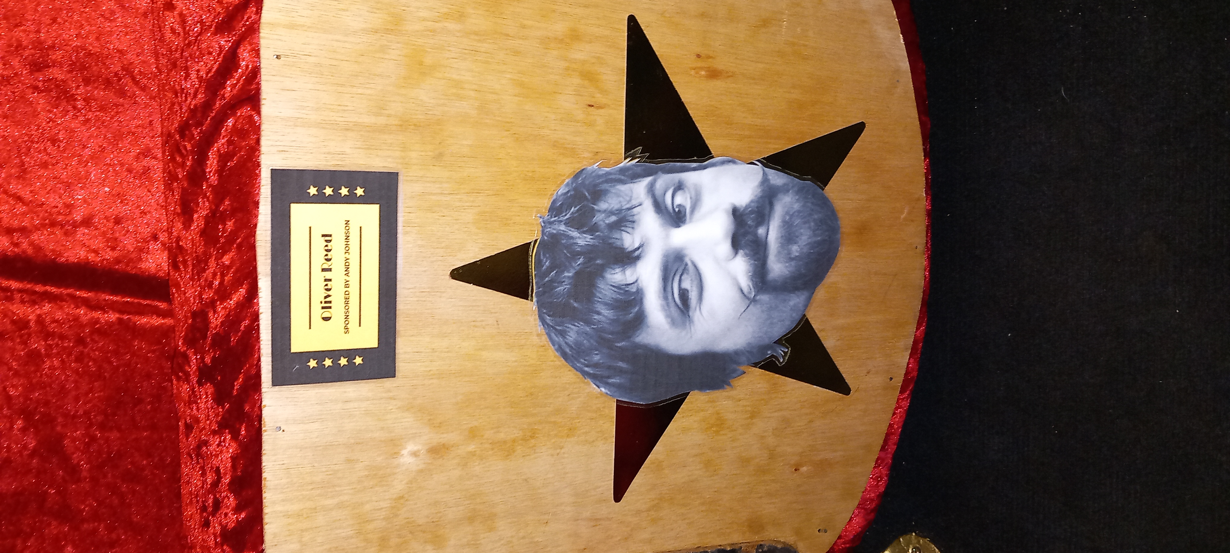 Thanks Andy Johnson for sponsoring a seat with Oliver Reed