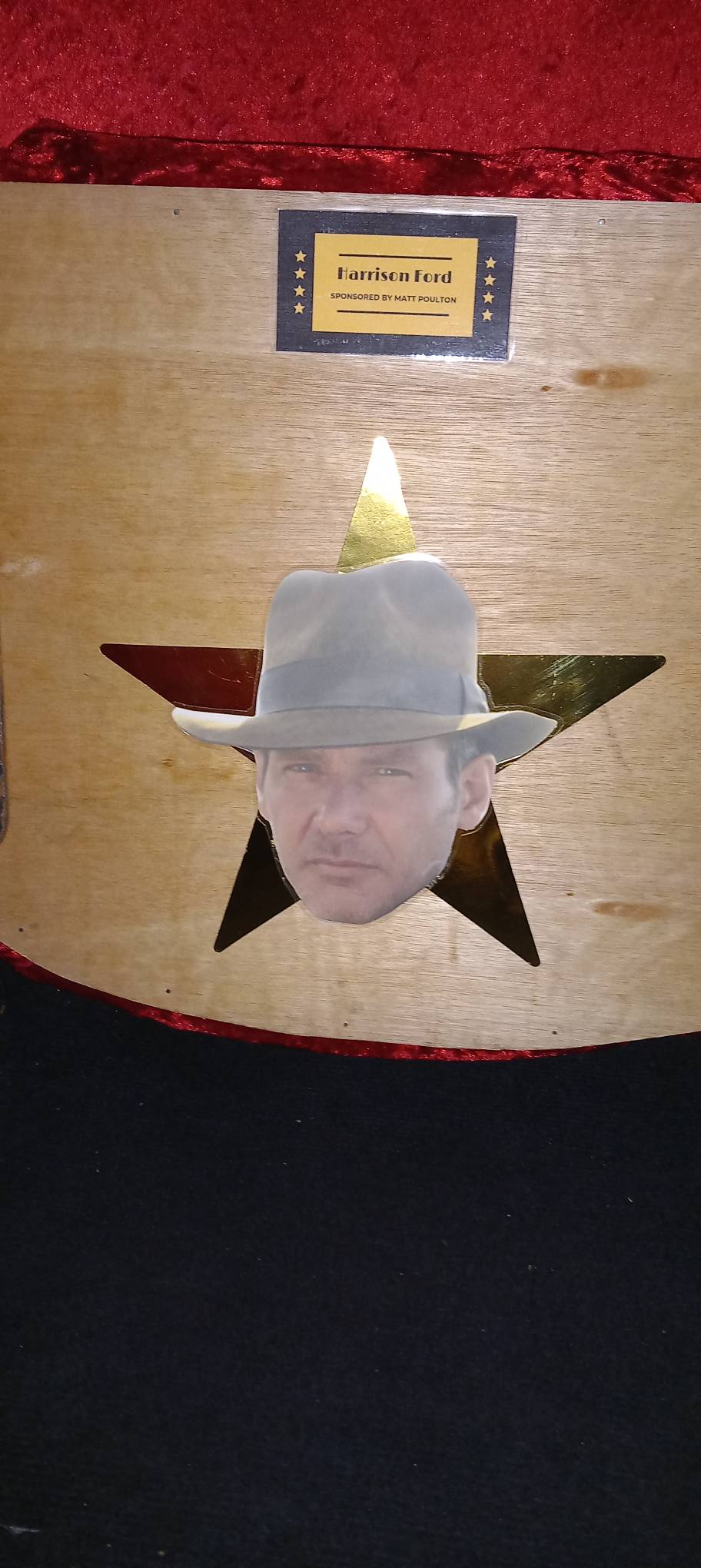 Thank you to Matt Poulton for Sponsoring a Seat with Harrison Ford