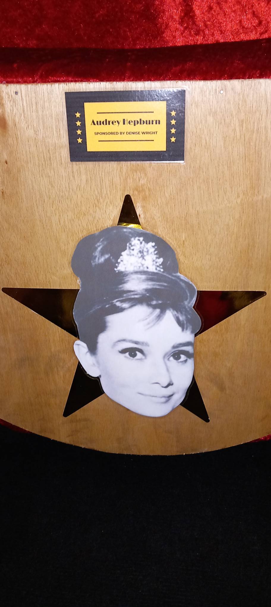 Thank you to Denise Wright for Sponsoring a Seat with Audrey Hepburn