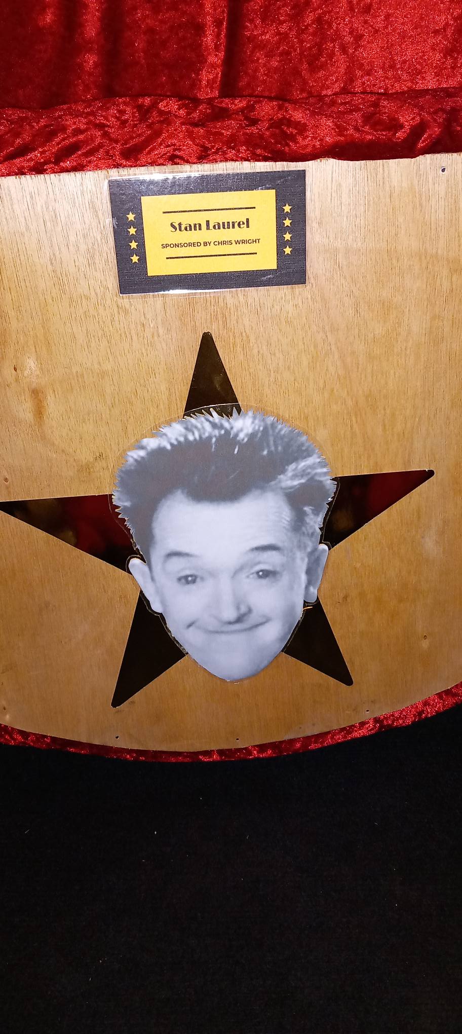 Thank you to Chris Wright for Sponsoring a Seat with Stan Laurel
